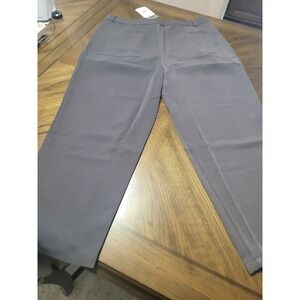 Elodie‎ Womens Gray Wide Leg Pleated Casual Dress Pants Size XL